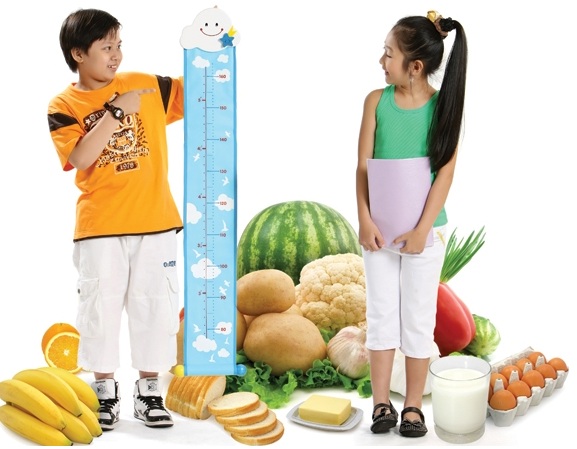 Dinh dưỡng giúp tăng chiều cao cho trẻ